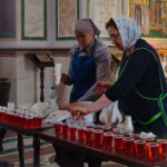 Литургия в праздник Похвалы Пресвятой Богородицы (Субботу Акафиста) в кафедральном Александро-Невском соборе.
