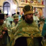 Всенощное бдение в кафедральном Свято-Александро-Невском соборе в канун престольного торжества.