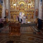 Богослужение во Вселенскую родительскую (мясопустную) субботу в кафедральном Александро-Невском соборе.