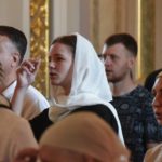 Божественная литургия в кафедральном Александро-Невском соборе г. Симферополя в Неделю 3-ю по Пятидесятнице.