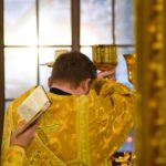 Литургия в Неделю 25-ю по Пятидесятнице, день памяти святителя Иоанна Златоустого, архиепископа Константинопольского.