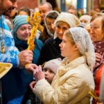 Литургия в праздник Сретения Господня в кафедральном соборе святого благоверного князя Александра Невского.