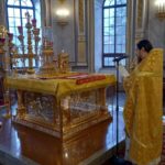 Литургия в Неделю о блудном сыне в кафедральном Свято-Александро-Невском соборе.