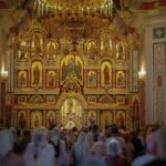 Праздничные богослужения в Александро-Невском кафедральном соборе в день празднования Преображения Господа Бога и Спаса нашего Иисуса Христа