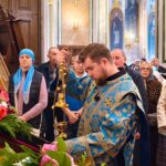 Всенощное бдение в канун Недели 3-й Крестопоклонной в кафедральном Александро-Невском соборе.