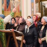 Водосвятный молебен в Крестильном храме в честь иконы Божией Матери " Живоносный Источник" кафедрального Свято-Александро-Невского собора .