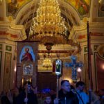 Литургия в кафедральном Свято-Александро-Невском соборе в праздник Крещения Господня.