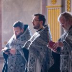 Первая в этом году Литургия Преждеосвященных Даров в Свято-Александро-Невском кафедральном соборе.