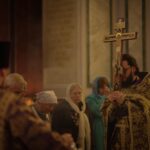 Праздничные богослужения в Александро-Невском кафедральном соборе в праздник Всемирного Воздвижения Честного и Животворящего Креста Господня