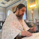 Вечернее богослужение и Парастас в канун Вселенской ( мясопустной) родительской субботы в кафедральном Александро-Невском соборе.