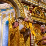 Литургия в Неделю 25-ю по Пятидесятнице в кафедральном соборе святого благоверного князя Александра Невского