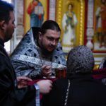 Первая в этом году Литургия Преждеосвященных Даров в Свято-Александро-Невском кафедральном соборе.