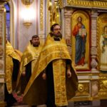 Богослужение в канун Недели 23-й по Пятидесятнице в кафедральном Александро-Невском соборе
