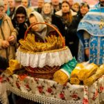 Литургия в праздник Сретения Господня в кафедральном соборе святого благоверного князя Александра Невского.