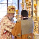 Архиерейское богослужение в Неделю 9-ю по Пятидесятнице в кафедральном Александро-Невском соборе г. Симферополя.