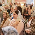 Поздняя Божественная литургия кафедральном Свято-Александро-Невском соборе г. Симферополя  в Неделю 17-ю по Пятидесятнице