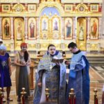 Молебен для учащих и учащихся перед началом учебного года в кафедральном Свято-Александро-Невском соборе г. Симферополя.
