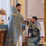 Воскресная Божественная литургия в кафедральном Свято- Александро- Невском соборе г.Симферополя в Неделю 13-ю по Пятидесятнице.