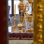Литургия святителя Василия Великого в Великую субботу в кафедральном Александро-Невском соборе г. Симферополя.