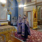 Всенощное бдение  в канун Недели 5-й Великого поста, преподобной Марии Египетской, в кафедральном Александро-Невского собора.
