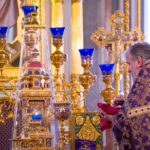 Литургия в Неделю Торжества Православия в кафедральном соборе святого благоверного князя Александра Невского.