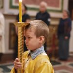 Поздняя Божественная литургия кафедральном Свято-Александро-Невском соборе г. Симферополя  в Неделю 17-ю по Пятидесятнице
