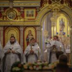 Праздничные богослужения в Александро-Невском кафедральном соборе в день празднования Преображения Господа Бога и Спаса нашего Иисуса Христа