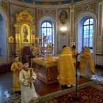 Литургия в Неделю о блудном сыне в кафедральном Свято-Александро-Невском соборе.
