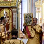 Митрополит Симферопольский и Крымский Тихон возглавил Божественную литургию в кафедральном Александро-Невском соборе г. Симферополя в день памяти Корсунской иконы Божией Материй.