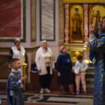 Всенощное бдение в канун Недели 3-й Крестопоклонной в кафедральном Александро-Невском соборе.