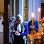 Повечерие с чтением канона преподобного Андрея Критского в Александро-Невском кафедральном соборе.