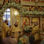 Воскресное богослужение в Александро-Невском кафедральном соборе в Неделю 26-ю по Пятидесятнице