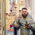 Воскресная Божественная литургия в кафедральном Свято- Александро- Невском соборе г.Симферополя в Неделю 13-ю по Пятидесятнице.