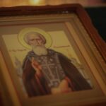 Божественная литургия в Александро-Невском кафедральном соборе в памяти преподобного Сергия, игумена Радонежского, всея России чудотворца