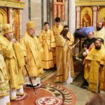 Высокопреосвященнейший Митрополит Лазарь возглавил Божественную литургию в кафедральном соборе святого благоверного князя Александра Невского г. Симферополя.