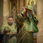 Божественная литургия в Александро-Невском кафедральном соборе в памяти преподобного Сергия, игумена Радонежского, всея России чудотворца