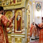 В ДЕНЬ ПАМЯТИ СВЯТЫХ РАВНОАПОСТОЛЬНЫХ КИРИЛЛА И МЕФОДИЯ ЕПИСКОП ЯЛТИНСКИЙ НЕСТОР СОВЕРШИЛ БОЖЕСТВЕННУЮ ЛИТУРГИЮ В КАФЕДРАЛЬНОМ АЛЕКСАНДРО-НЕВСКОМ СОБОРЕ Г. СИМФЕРОПОЛЯ.