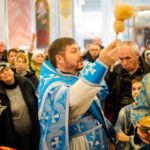 Литургия в праздник Сретения Господня в кафедральном соборе святого благоверного князя Александра Невского.