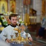 Праздничные богослужения в Александро-Невском кафедральном соборе в день празднования Преображения Господа Бога и Спаса нашего Иисуса Христа