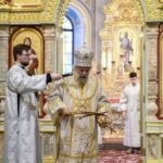 В ПРАЗДНИК ВОЗНЕСЕНИЯ ГОСПОДНЯ ЕПИСКОП ЯЛТИНСКИЙ НЕСТОР СОВЕРШИЛ ЛИТУРГИЮ В КАФЕДРАЛЬНОМ СОБОРЕ СВЯТОГО БЛАГОВЕРНОГО КНЯЗЯ АЛЕКСАНДРА НЕВСКОГО Г. СИМФЕРОПОЛЯ.