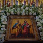 Богослужения в Александро-Невском кафедральном соборе в день святых первоверховных апостолов Петра и Павла