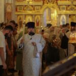 Праздничные богослужения в Александро-Невском кафедральном соборе в день празднования Преображения Господа Бога и Спаса нашего Иисуса Христа