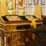 Богослужение в канун Недели 26-й по Пятидесятнице в кафедральном соборе святого благоверного князя Александра Невского.