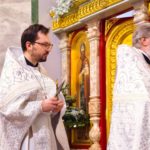 Литургия в кафедральном Свято-Александро-Невском соборе в праздник Крещения Господня.