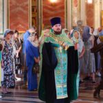 Всенощное бдение в кафедральном соборе святого благоверного князя Александра Невского  в канун праздника Святой Троицы (Пятидесятницы)