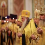 Праздничное всенощное бдение в Александро-Невском кафедральном соборе г. Симферополя накануне дня памяти святого благоверного князя Александра Невского