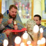 Праздничные богослужения в нижнем храме Александро-Невского кафедрального собора в день празднования Казанской иконы Божией Матери