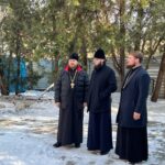 настоятель Александро-Невского кафедрального собора г. Симферополя иеромонах Андрей (Коротков) посетил строящийся храм Святых мучеников Младенцев Вифлеемских