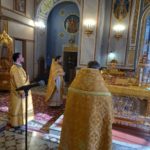 Литургия в Неделю о блудном сыне в кафедральном Свято-Александро-Невском соборе.