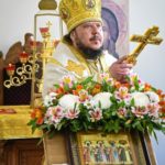 В ВОССТАНОВЛЕННОМ ХРАМЕ 4-Х СВЯТИТЕЛЕЙ МОСКОВСКИХ ПЕТРА, АЛЕКСИЯ, ИОНЫ И ФИЛИППА В ПРЕСТОЛЬНЫЙ ПРАЗДНИК ЕПИСКОП КАЛЛИНИК СОВЕРШИЛ ПЕРВУЮ БОЖЕСТВЕННУЮ ЛИТУРГИЮ.